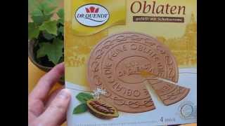 Dr Quendt Oblaten Schokocreme chocolate cream wafers [upl. by Aserehc410]