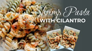 TriColor Rotini Pasta amp Shrimp Salad With Cilantro Recipe [upl. by Haras740]