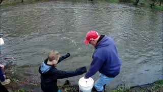 Trout Stocking Tohickon 20240328 [upl. by Atilrak277]