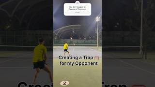 Creating a trap for my Opponent🥅 tennis shorts youtubeshorts [upl. by Bremer]