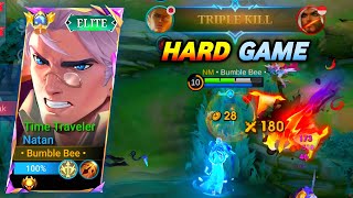 NATAN MENGGENDONG TIM BOT DAN TROLSAMPAI KIL 20GAMEPLAY NATAN SOLO RANK MOBILEGENDS [upl. by Thordia]