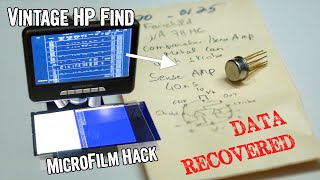 Cobbling together a microfilm reader to explore a promising vintage microfiche find [upl. by Gnol]