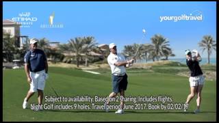 Watch Golf in Abu Dhabi Sky Advert with Clarke Westwood amp Hull [upl. by Mckenna623]