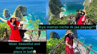 Itne dangerous island m kya mampi niche utar payegi😱Most beautiful amp dangerous island in balivlog [upl. by Anniram610]