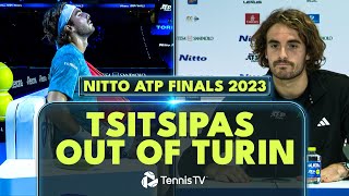 Stefanos Tsitsipas Withdraws From The 2023 Nitto ATP Finals 🤕 [upl. by Lelith]