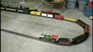 G Scale Bachmann 460 Big Hauler with 54 axle train [upl. by Attirb226]