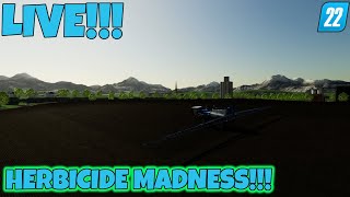 Farming Simulator 22  LIVESTREAM Herbicide Madness Oberthal Farm [upl. by Alacim]