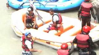 Trip to India Rafting the Ganges rapids [upl. by Eatnad]