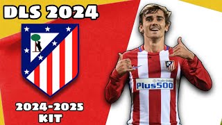 DLS 2024 CUSTOM KIT INPUT  ATLETICO MADRID KIT 2024  2025  DREAM LEAGUE SOCCER 2024 [upl. by Booker865]