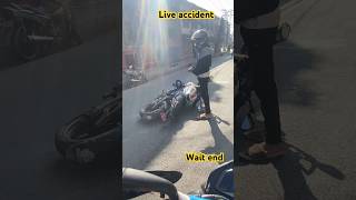 Ns 200 crash live automobile motovlog shotrs [upl. by Attenauq144]