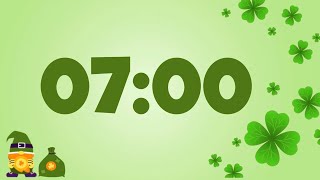 7 Minute st patrick day timer with music and Alarm 🎵⏰ [upl. by Hgielar]