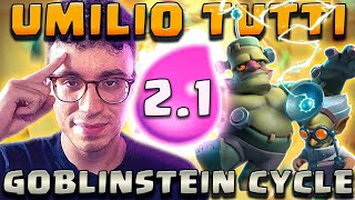 UMILIO TUTTI CON IL CYCLE 21 DI GOBLINSTEIN  CLASH ROYALE ITA [upl. by Philine932]