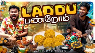 Chicken Laddu செய்வது எப்படி 🤩🥳  Fun Cooking With BOYS  Vj Siddhu Vlogs [upl. by Airdnaid]