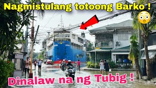 Nagmistulang totoong Barko ang Restaurant sa Navotas  Mataas pa rin level ng tubig  July 26 2024 [upl. by Delaine]