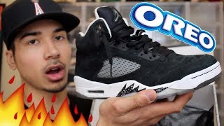 I Was Hungry So I Bought Some Oreo 5s Unboxing Jordan Oreo 5s From eBay [upl. by Aicertal]