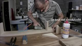 Fabrication dun traineau pour refente de bûche a la scie a ruban Partie 1Jig Bandsaw Part 1 [upl. by Walkling927]