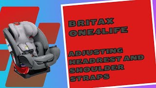 Britax One4Life Adjusting Headrest And Shoulder Straps [upl. by Schellens]