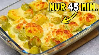 Der Rosenkohl Auflauf ist so lecker dass ich den jeden Tag mache Rosenkohl Gratin mit Kartoffeln [upl. by Imij]