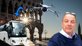 ITALIË ON TOUR  MET DE ALLERNIEUWSTE MERCEDES BENZ TOURISMO NAAR VENETIË EN DE DRONE VLIEGT MEE [upl. by Annauqaj7]