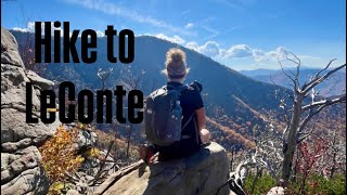 Hiking to Mount LeContevia Trillium Gap and down Rainbow Falls [upl. by Reeta]