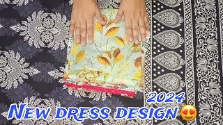 New style dress design collection 2024 Kurtis design frock design new latest neck design [upl. by Cleres]