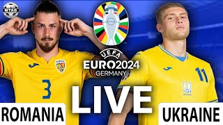 Romania 30 Ukraine LIVE  EURO 2024 [upl. by Wiebmer]