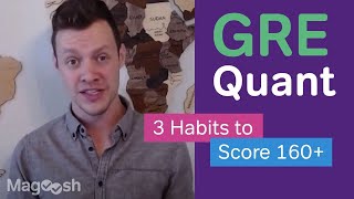 How to Score a 160 in GRE Quant Three Habits of High Scorers [upl. by Annaoy]