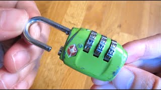 How to Reset TSA Lock Combo Tutorial [upl. by Bab886]