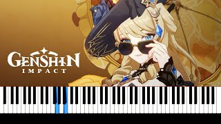 Character Demo  Navia Unofficial Operation Genshin Impact  Piano Cover OST MaruPiano Arr [upl. by Noryahs]