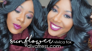 Divatresscom  Sunflower  Vivica Fox Lacefront Wig Slayage Divatress [upl. by Ruckman]