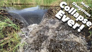 Most Dangerous Beaver Dam COLLAPSE EVER [upl. by Ennayhs185]