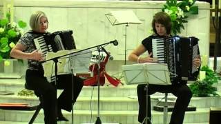 Accordion Polka on Accordion played by Julie Best and Jean Corrighan [upl. by Sussman]