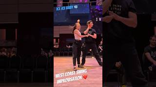 West Coast Swing Impro❤️🧊 westcoastswing swingdance improvisation semionmaria iceicebaby [upl. by Einttirb]