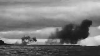 Bismarck vs Hood original WWII recordings footage edit [upl. by Erickson]