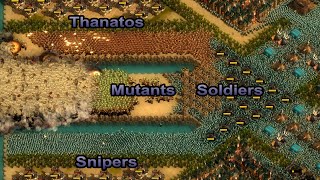 They are Billions  Soldiers and Mutants  Custom Map [upl. by Hizar]