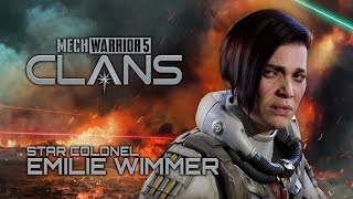 MechWarrior 5 CLANS  Character Featurette  Star Colonel Emilie Wimmer [upl. by Nareht]