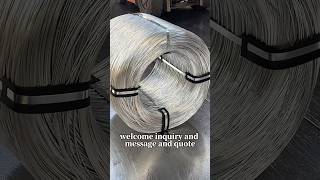 hot dipped galvanized wire 500800kg coil for export wirefactory galvanizedwire [upl. by Aneetak488]