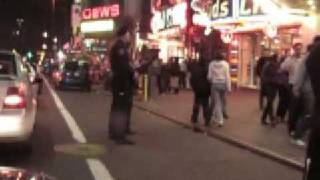 Cop nitestick tricks west 42nd NYC 33107 [upl. by Eupheemia]