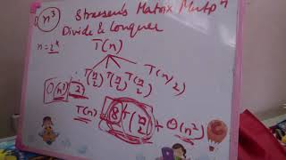 DAA 135 Strassens matrix multiplication trick [upl. by Nwahsar]