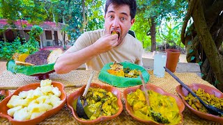 Sri Lankan Village Food ðŸ‡±ðŸ‡° FISHERMAN LOTUS LEAF LUNCH  Unique Roti in Sri Lanka [upl. by Nirraj996]