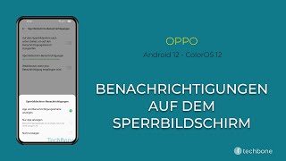 SperrbildschirmBenachrichtigungen einausblenden  Oppo Android 12  ColorOS 12 [upl. by Rats139]