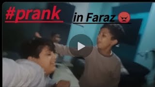 Prank in faris 😠 mare or Faris ke ladai ho gai 🤔🤫  Ali sethi vlogs [upl. by Garlaand523]