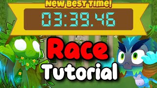 BTD6 Race Tutorial  guide  A Very Fast Hedge [upl. by Alodi]