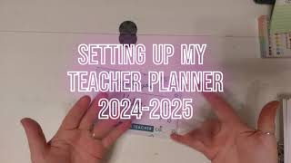 Setting up my TPTC Teacher Planner 2425 [upl. by Mcwherter]