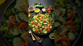 Simple Mediterranean Diet Salad Recipe  Fattoush Salad Recipe [upl. by Loris]