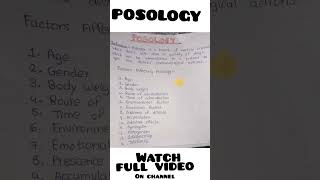 Posology shorts pharmacy posology prescription pharmaceutics viral shortsfeed [upl. by Ttocserp]