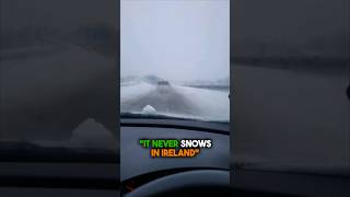 IT NEVER SNOWS IN IRELAND shorts ireland irish snowfall [upl. by Montgomery]