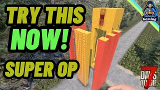 7 days to die 10 Super op ranged and melee Horde base [upl. by Nafri]