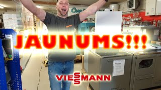 Jaunais kondensācijas tipa katls  Новый конденсационный котел  Viessmann Vitodens 100W B1HFB1KF [upl. by Anir426]