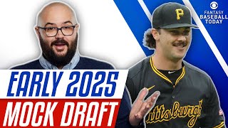 Our First 2025 MOCK DRAFT RECAP Early Rounds Surprising Picks amp More  Fantasy Baseball Advice [upl. by Tremml]